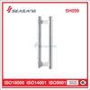 Manija de acero inoxidable Manija de tracción Tubo H Tipo Manija de puerta de vidrio SH099