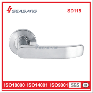 Tirador de puerta de palanca de embutir de acero inoxidable de grado comercial hueco de estilo europeo SD115