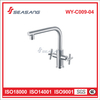 Grifo de agua para fregadero de cocina de acero inoxidable con dos manijas Fabricantes