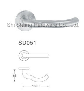 Accesorios De puerta De aluminio De excelente calidad, cerradura De manija De puerta Simple, manija De puerta De palanca SD051