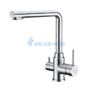 Grifo de agua potable purificada de acero inoxidable para cocina y bar