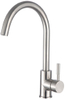 Fregadero de cocina de acero inoxidable y grifo de fontanero de agua de barra